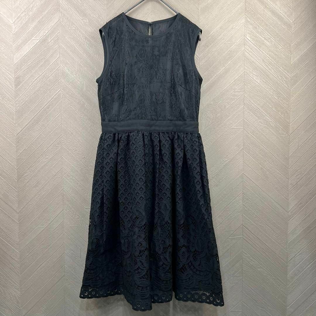 美品◇JILL STUART◇ドレスワンピース黒 総レース刺繍 最高級フォーマル