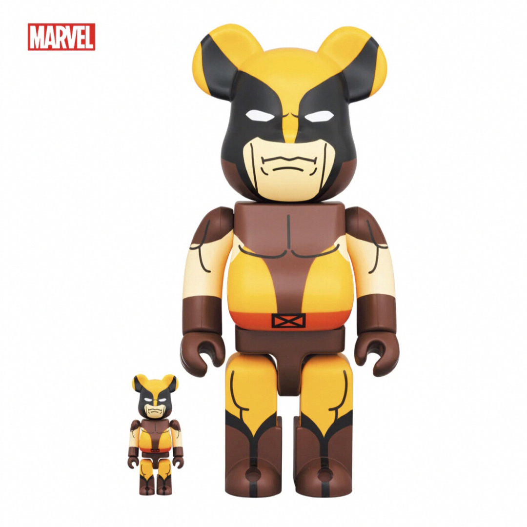 BE@RBRICK WOLVERINE BROWN Ver. 100％&400％