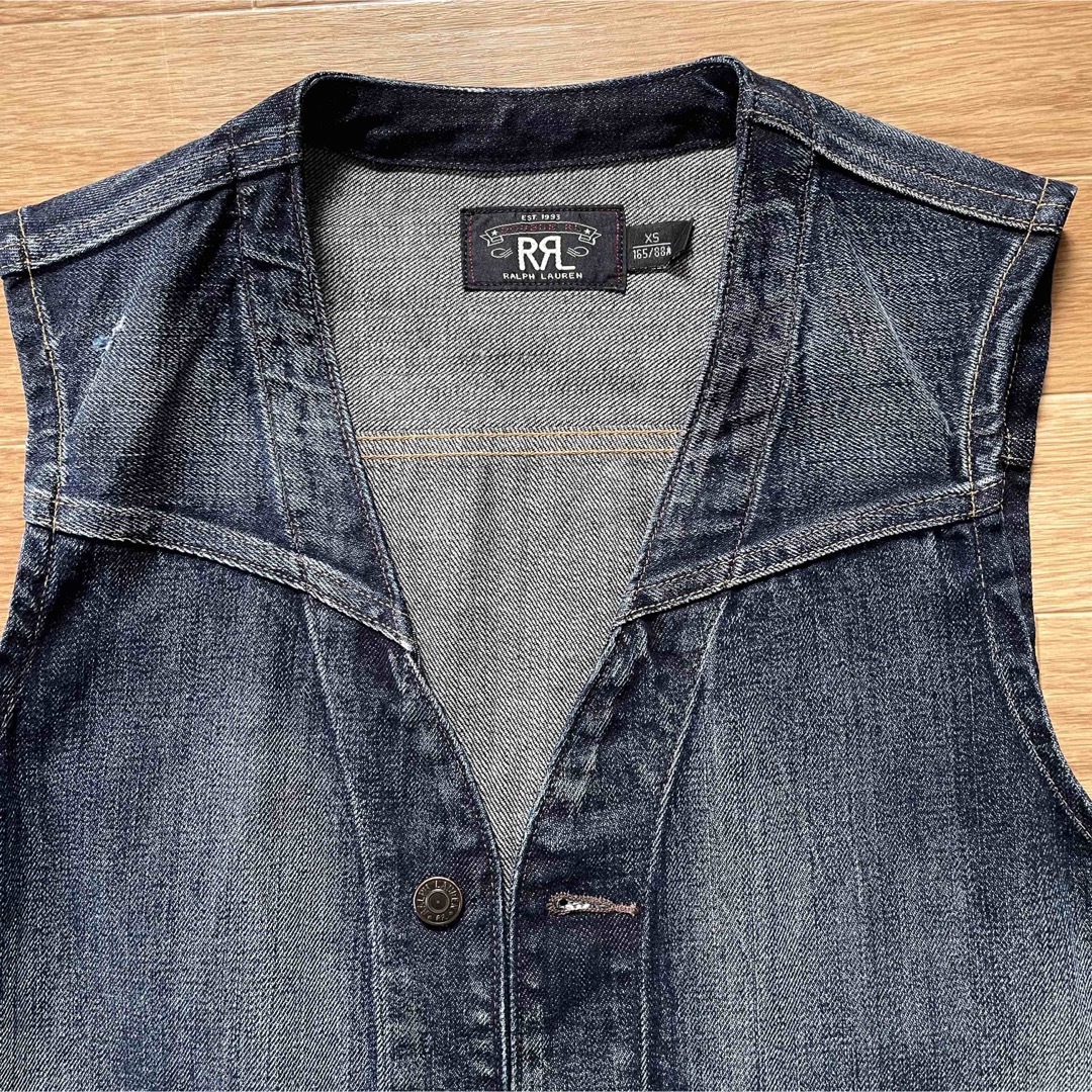 RRL ダブルアールエル インディゴ デニム ベスト ジレ - sorbillomenu.com