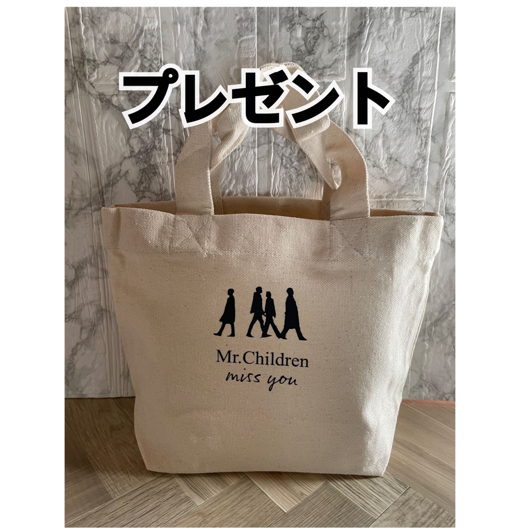 Mr.Children(ミスターチルドレン)のミスチルTシャツトートバッグ(プレゼント付き） エンタメ/ホビーのタレントグッズ(ミュージシャン)の商品写真