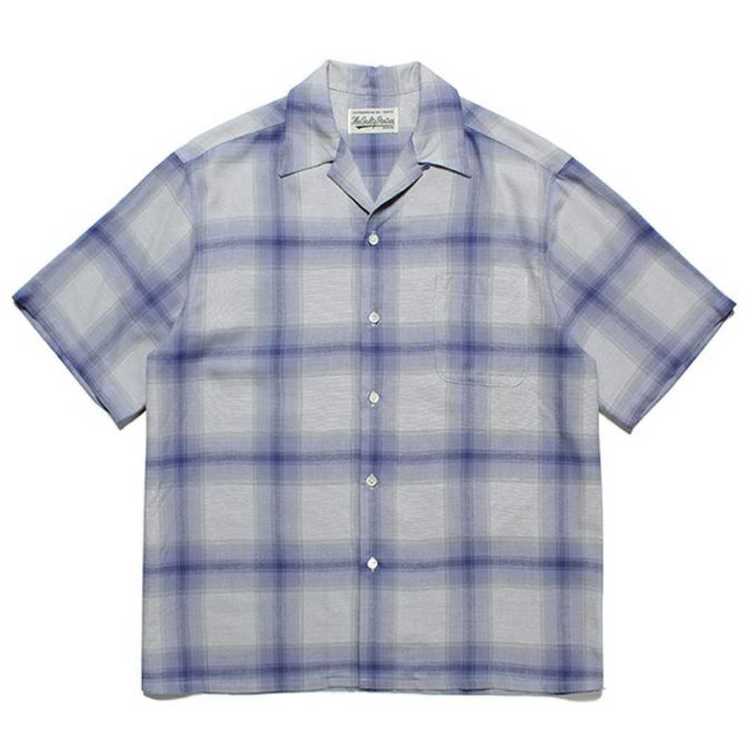 WACKO MARIA OMBRE CHECK COLLAR SHIRT S/S