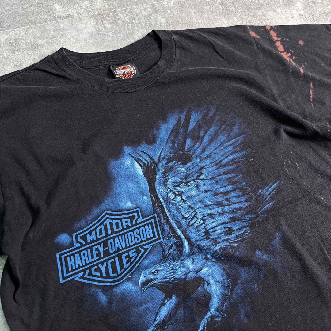 90S vintage Harley Davidson ダメージ ボロ TEE - Tシャツ/カットソー