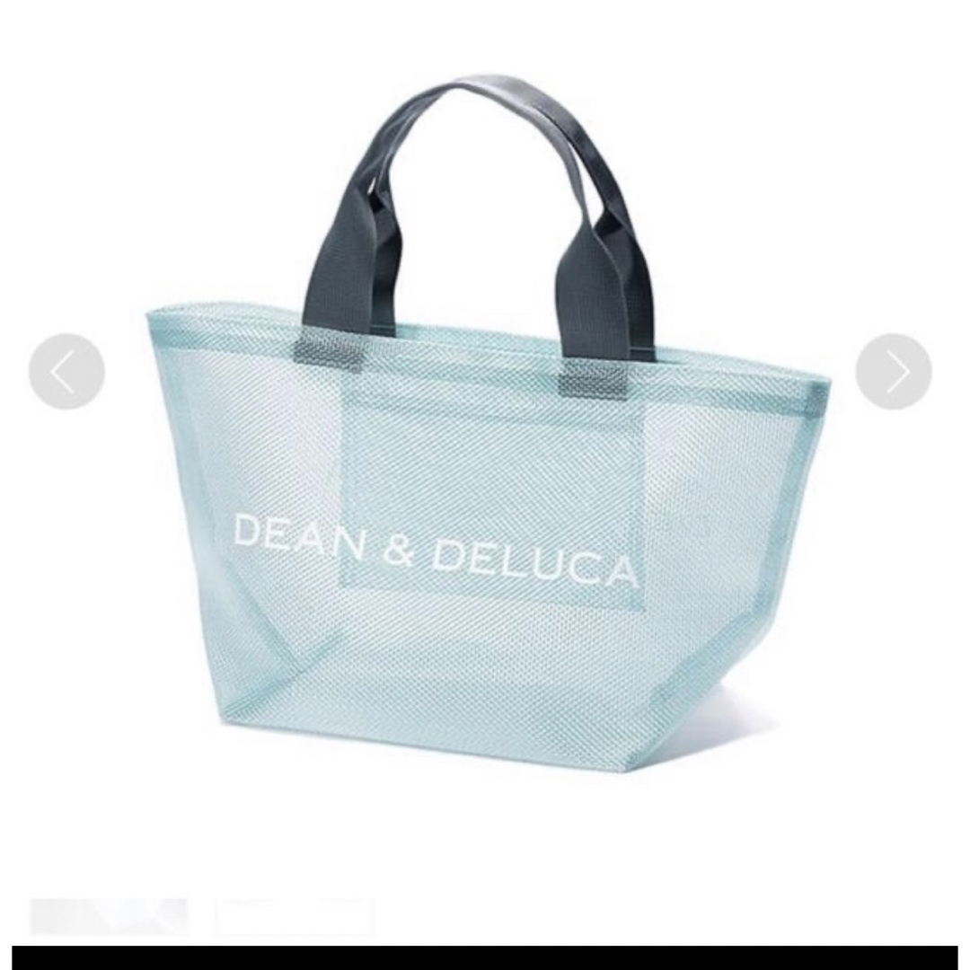 DEAN & DELUCA(ディーンアンドデルーカ)のDEAN & DELUCA　メッシュトートバッグ　ミントブルーSサイズ レディースのバッグ(エコバッグ)の商品写真