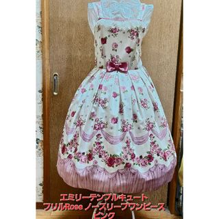 エミリーテンプルキュート フリルRoseノースリーブワンピース ピンク