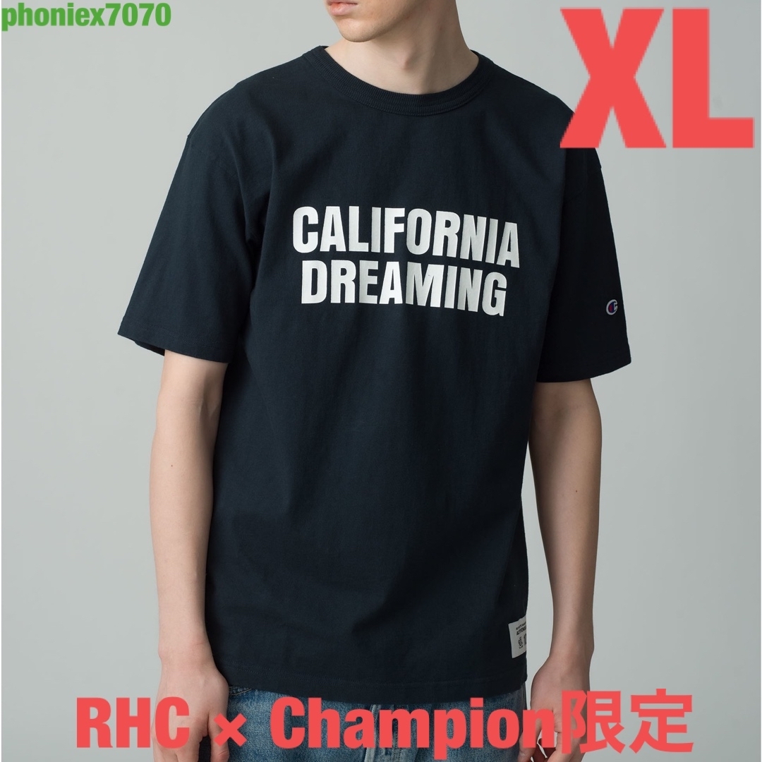 RHC × Champion Made in USA Tee【XL】Tシャツ 紺