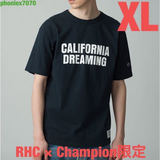 ロンハーマン(Ron Herman)のRHC × Champion Made in USA Tee【XL】Tシャツ 紺(Tシャツ/カットソー(半袖/袖なし))