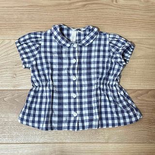 Little Cotton Clothes／チェックブラウス／2-3y(ブラウス)