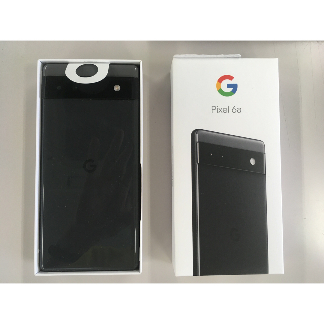 新品　Google Pixel 6a 128GB charcoal（黒） スマホ/家電/カメラのスマートフォン/携帯電話(スマートフォン本体)の商品写真