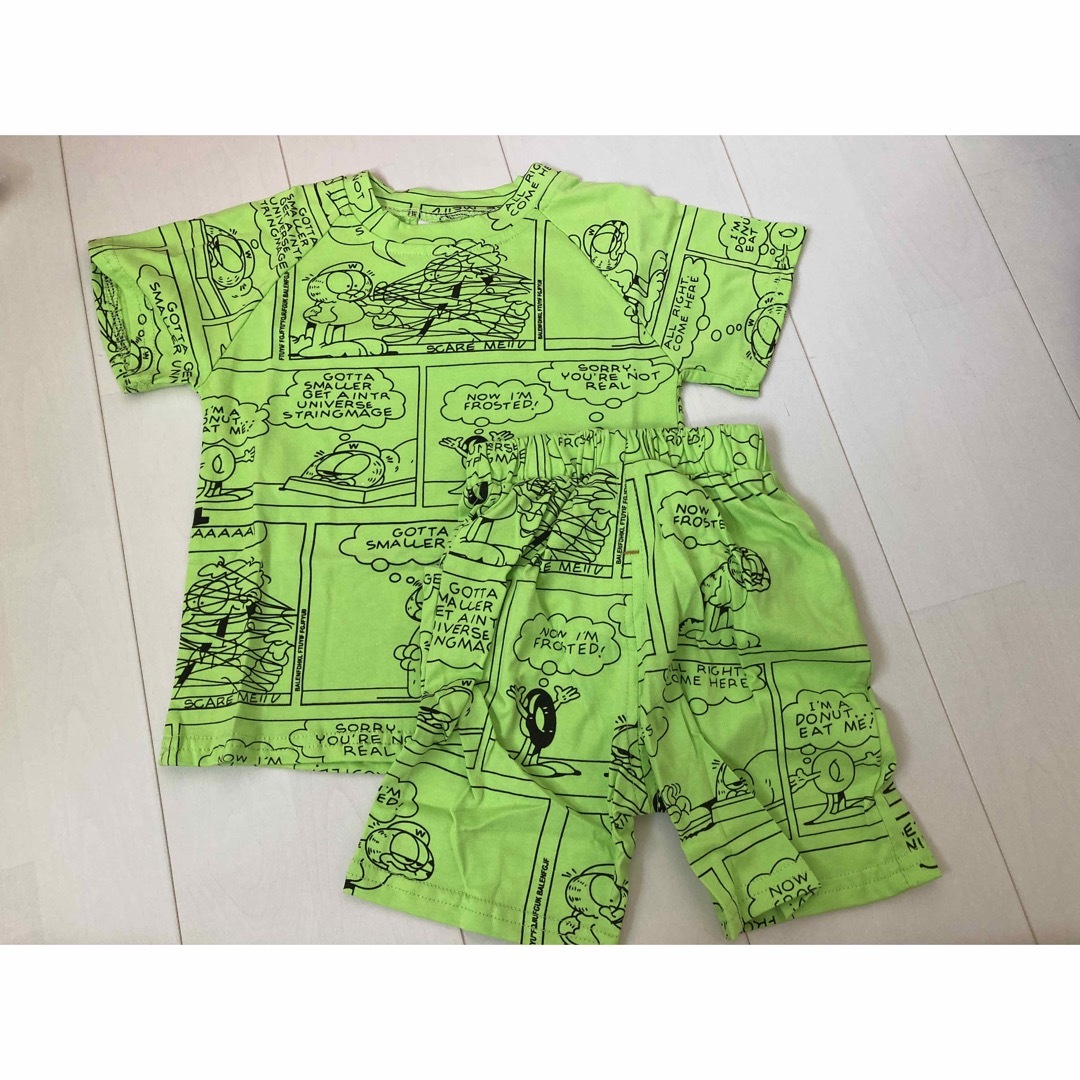 上下セット　セットアップ　夏服　100 キッズ/ベビー/マタニティのキッズ服男の子用(90cm~)(Tシャツ/カットソー)の商品写真