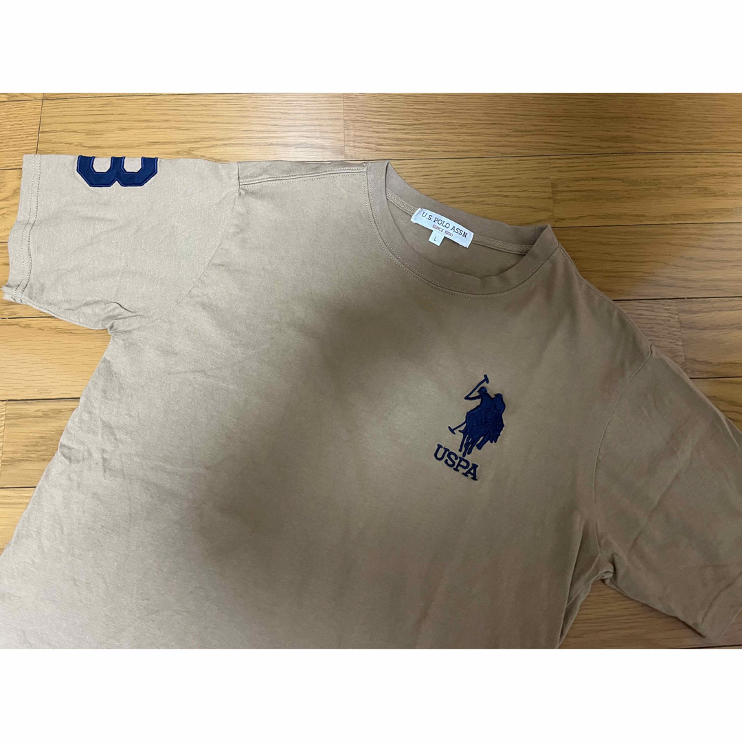 POLO★US POLO★メンズ★Tシャツ★Lサイズ★ベージュ メンズのトップス(Tシャツ/カットソー(半袖/袖なし))の商品写真
