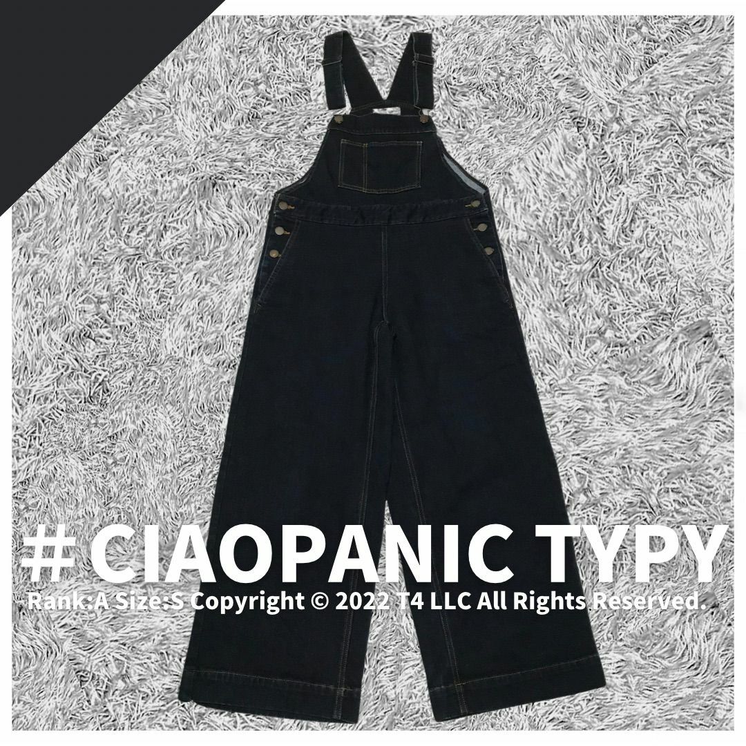 CIAOPANIC TYPY(チャオパニックティピー)のCIAOPANIC TYPY　デニムオーバーオール　ネイビー　S ✓2239 レディースのパンツ(サロペット/オーバーオール)の商品写真