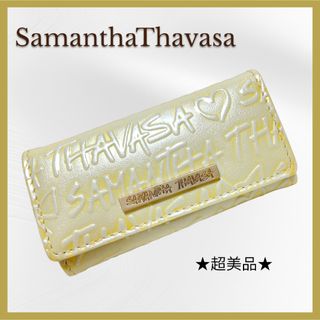 サマンサタバサ(Samantha Thavasa)の美品‼︎SamanthaThavasa 5連キーケース　エナメル×ロゴ　(キーホルダー)