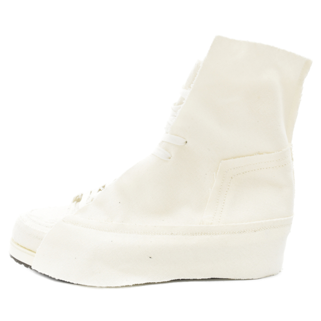 Yohji Yamamoto ヨウジヤマモト CAMVAS HIGH TOP LAYERED SNEAKER レイヤード ハイトップ スニーカー FE-E03-061-1 ホワイト