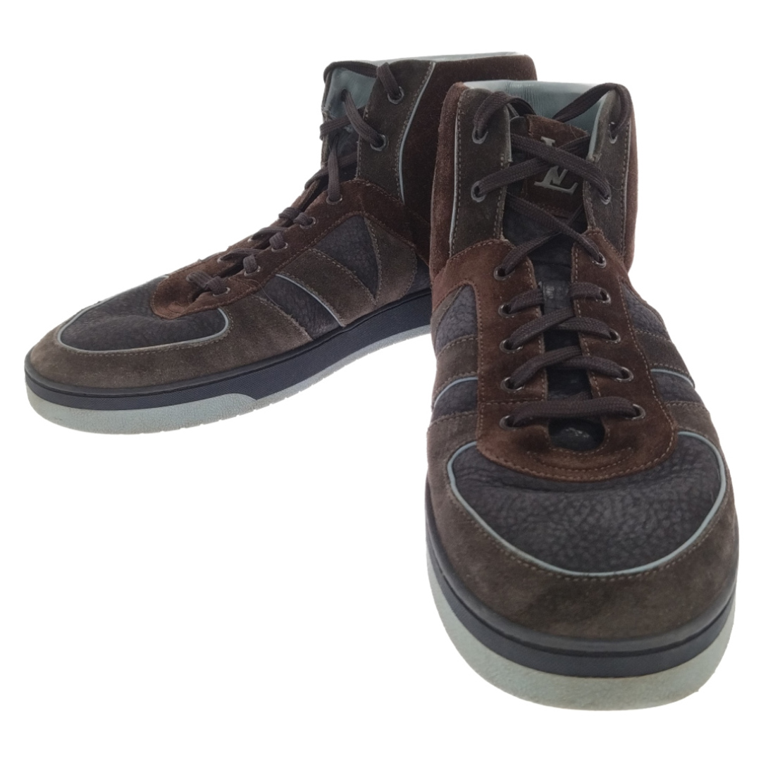 LOUIS VUITTON ルイヴィトン Nuback Suede Tribe High Sneaker LI0151 ヌバックスエード ハイカットトライブスニーカー シューズ LI0151 ブラウン スニーカー