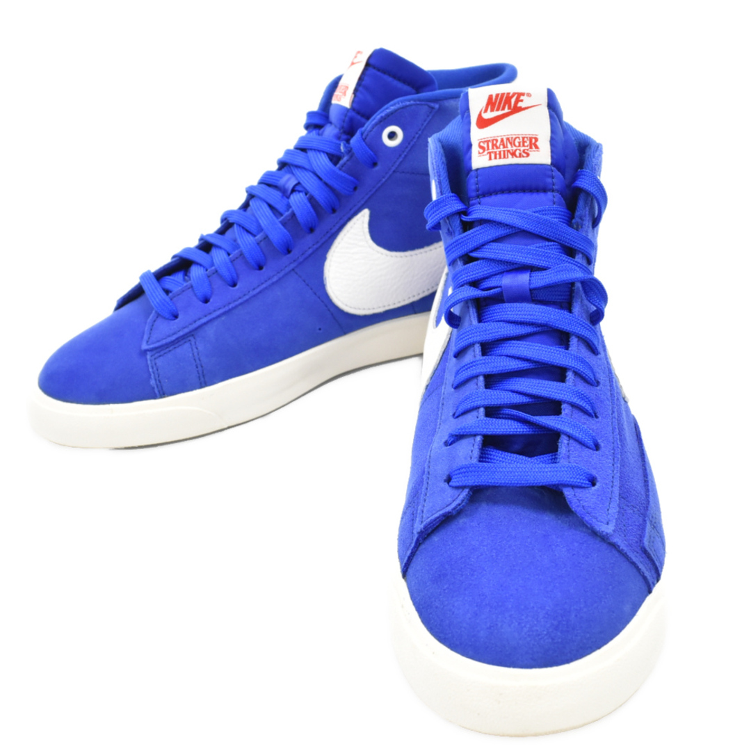 NIKE ナイキ ×STRANGER THINGS BLAZER MID QS ST CK1906-400 ストレンジャー・シングス ブレイザー ミッドカットスニーカー US9/27cm ブルー