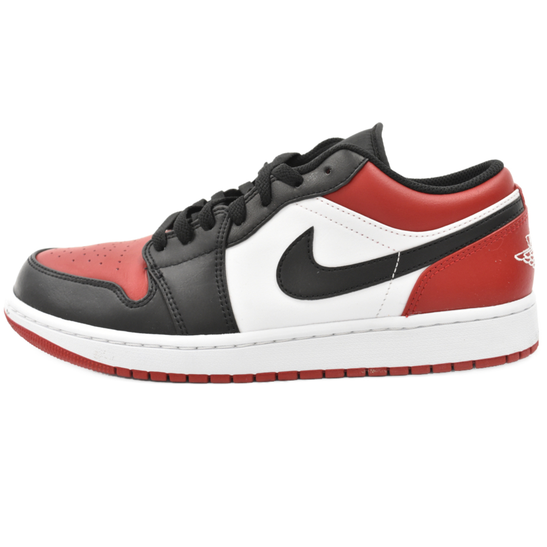 NIKE ナイキ AIR JORDAN 1 LOW BRED TOE 553558-612 エアジョーダン1 ロー ブレッドトゥ ローカットスニーカー US9.5/27.5cm ブラック/レッド