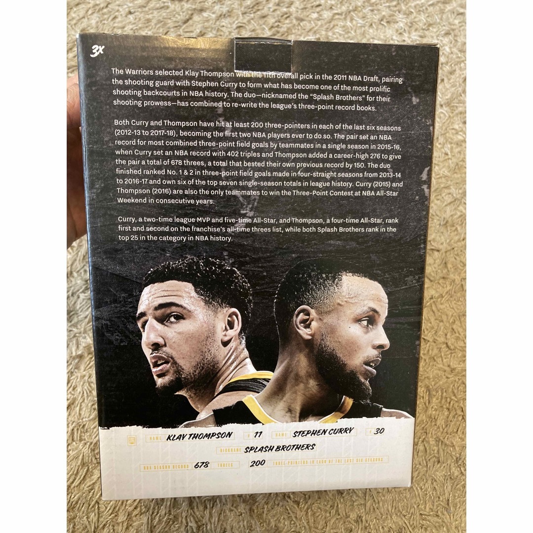 NBA フィギュア ステファン カリー クレイ トンプソン バブルヘッド