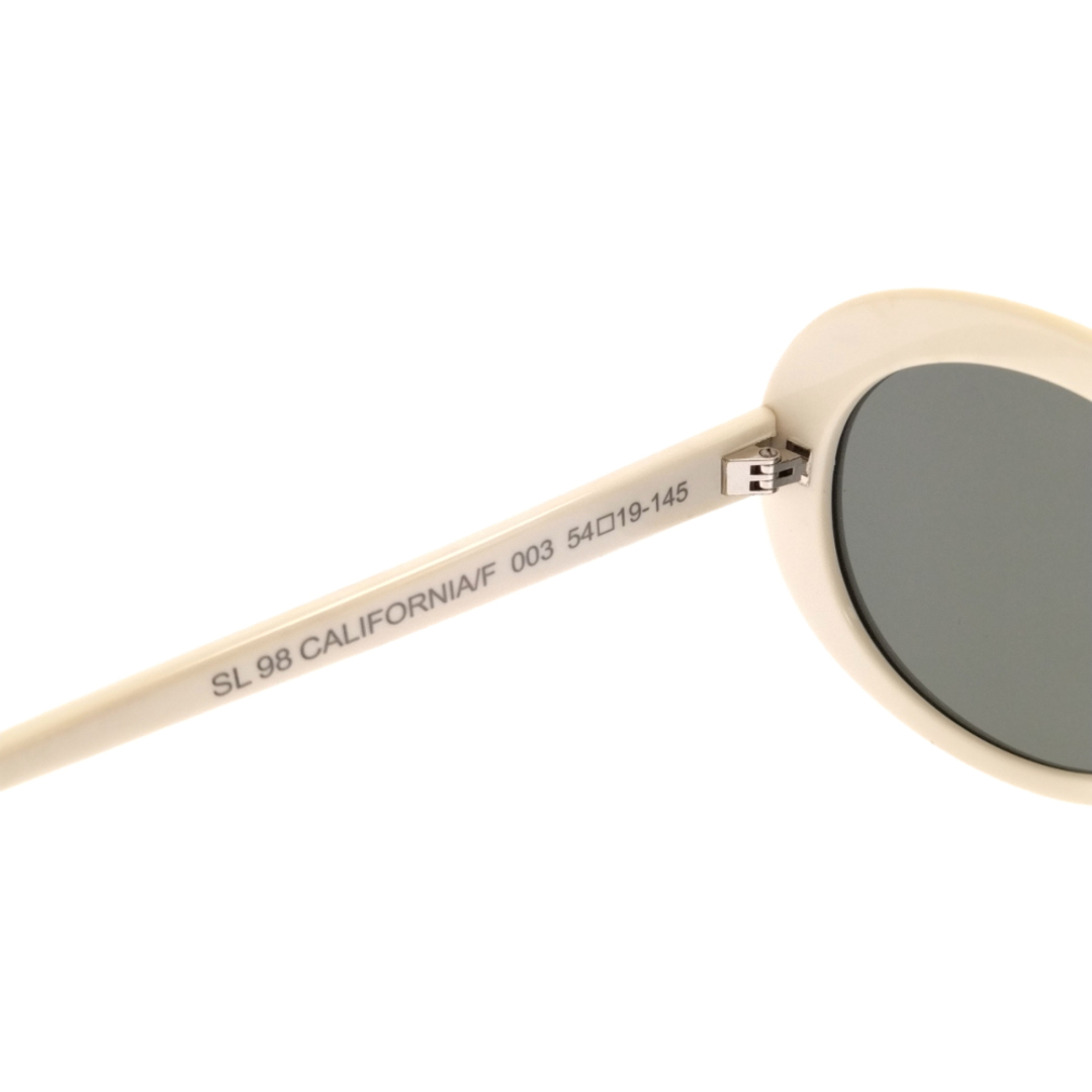 SAINT LAURENT PARIS サンローランパリ 16SS SL98 CALIFORNIA オーバルフレームサングラス アイウェア 眼鏡  ホワイト