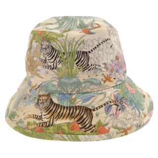 Gucci - GUCCI グッチ 総柄コットン バケットハット 帽子 マルチ