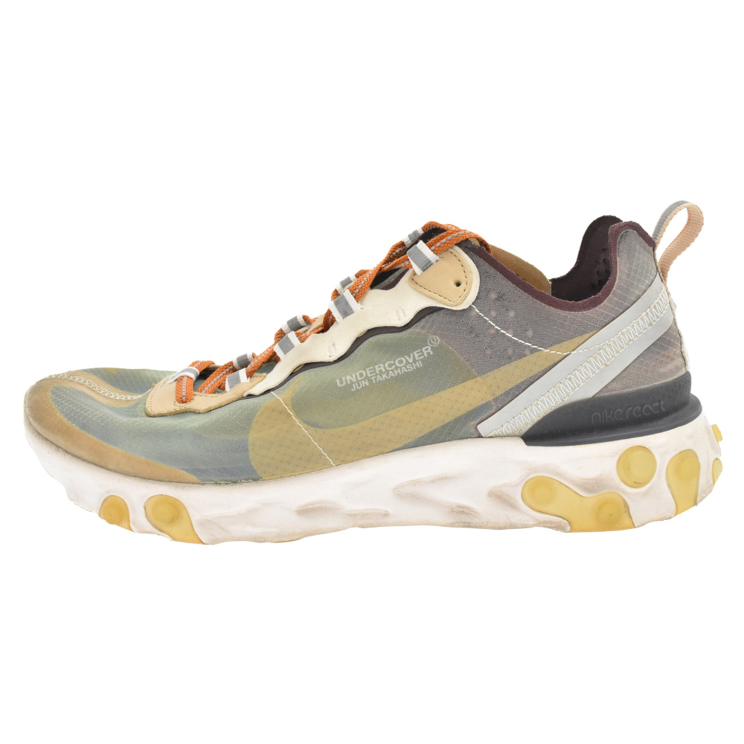 295センチワイズNIKE ナイキ ×UNDERCOVER REACT ELEMENT 87 GREEN MIST BQ2718-300 アンダーーカバー リアクト エレメント87 グリーンミスト ローカットスニーカー US8/26.0cm