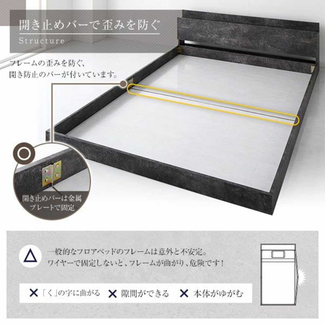 セットアップ 送料無料 シングルベッド マットレス付き 保証・棚