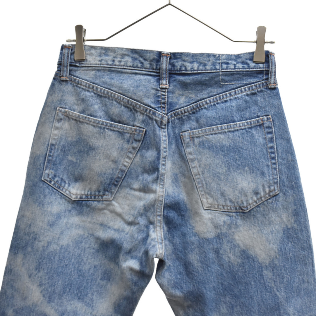 UNUSED アンユーズド 13oz denim Sun faded pants ブリーチ加工 デニムストレートパンツ UW1065-C001S0 インディゴ