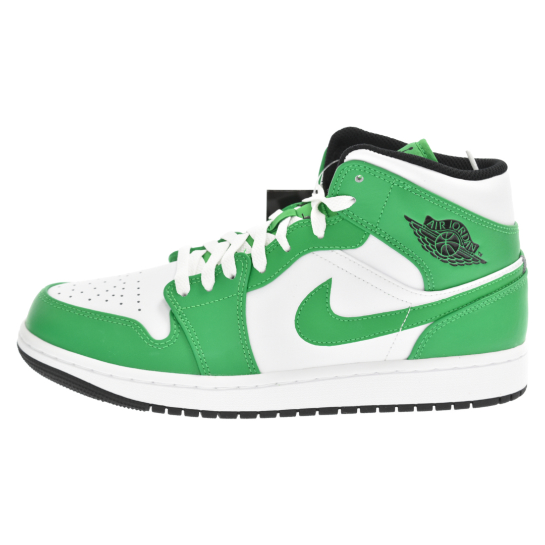 NIKE ナイキ AIR JORDAN 1 MID Lucky Green DQ8426-301 エアジョーダン1 ラッキーグリーンミドルカットスニーカー シューズ US9/27cm ホワイト/グリーン