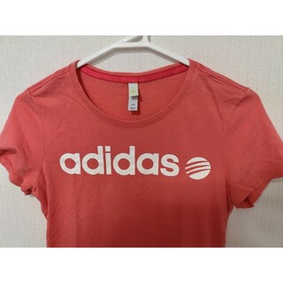 アディダス(adidas)のAdidasアディダスneo　半袖Tシャツ　サーモンピンク　Sサイズ(トレーニング用品)