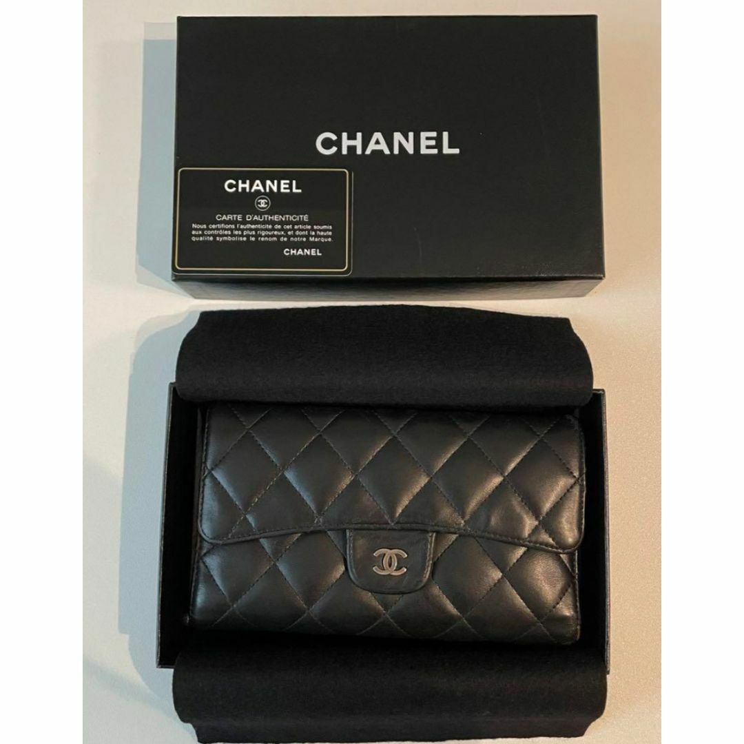CHANEL(シャネル)のCHANEL　シャネル　マトラッセ　財布　ウォレット　格安　シリアル有り レディースのファッション小物(財布)の商品写真