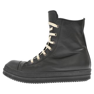 リックオウエンス(Rick Owens)のRick Owens リックオウエンス 22AW RAMONES SNEAKERS RU02B2890 ラモーンズ サイドジップ ハイカットスニーカー ブラック(スニーカー)