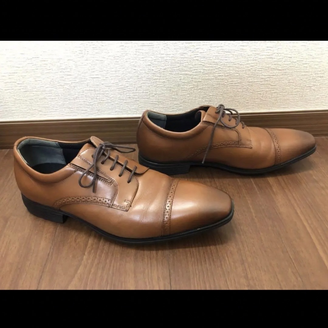 asics(アシックス)のJK1130さま専用　texcy luxe ストレートチップ　黒・茶　２足セット メンズの靴/シューズ(ドレス/ビジネス)の商品写真