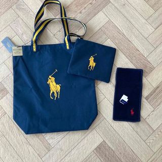 ポロラルフローレン(POLO RALPH LAUREN)のバック　タオルハンカチ　新品(エコバッグ)