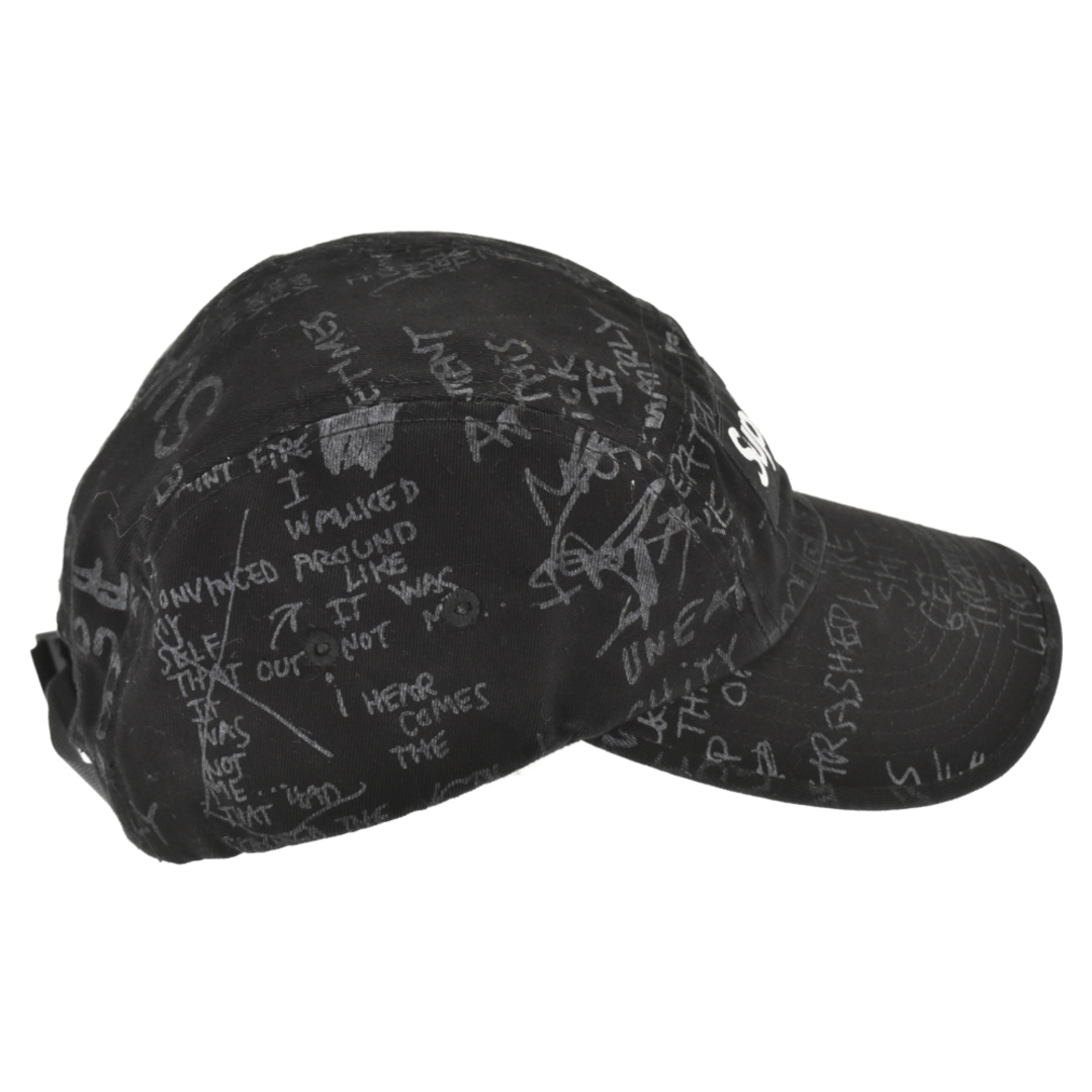 SUPREME シュプリーム 23SS Gonz Poems Camp Cap ゴンズ ポエム キャンプキャップ 総柄デザイン ブラック