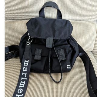marimekko - 中古品 マリメッコリックサック EVERYTHING ブラックの