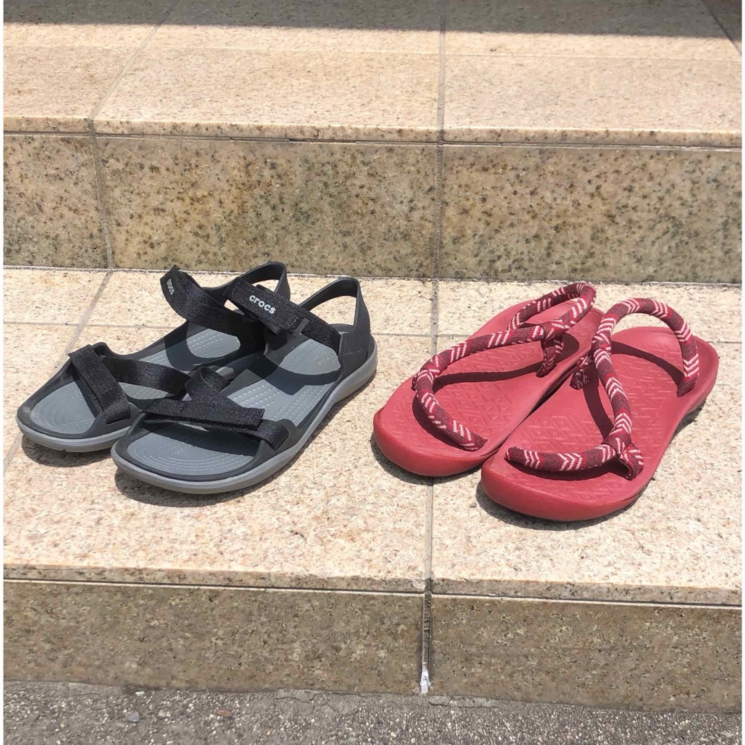 crocs - CROCS Columbia レディースサンダルセットの通販 by こめ's