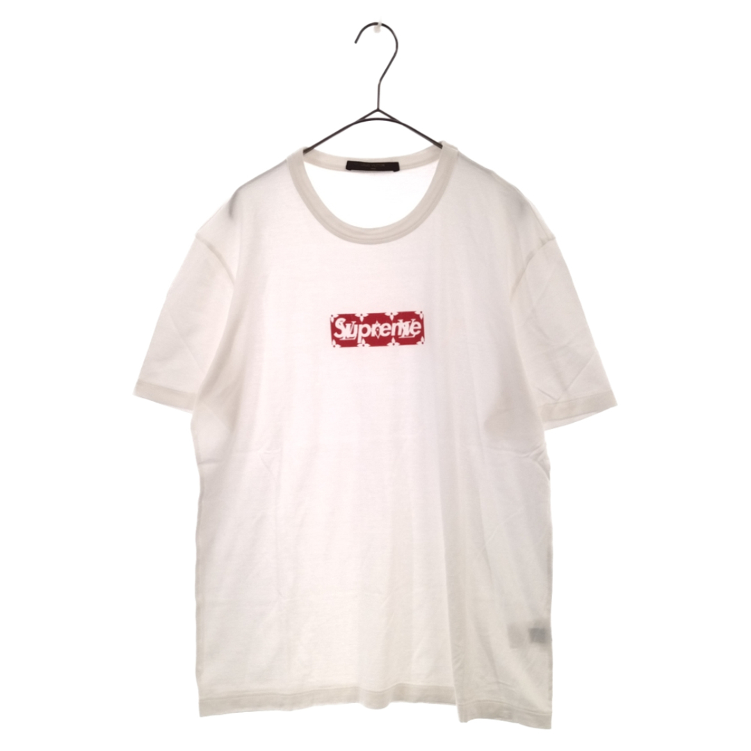 LOUIS VUITTON ルイヴィトン 17AW ×Supreme Box Logo Tee シュプリーム モノグラム ボックスロゴTシャツ ボックスロゴ半袖Tシャツ HDY92WJC8 ホワイト/レッド