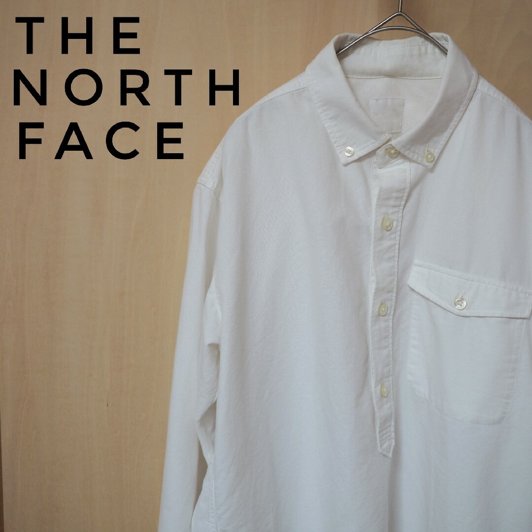 THE NORTH FACE(ザノースフェイス)の【THENORTHFACE】ノースフェイス　白シャツ　プルオーバーシャツ　M メンズのトップス(シャツ)の商品写真