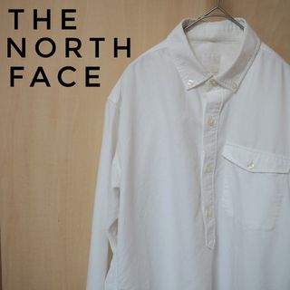 ザノースフェイス(THE NORTH FACE)の【THENORTHFACE】ノースフェイス　白シャツ　プルオーバーシャツ　M(シャツ)