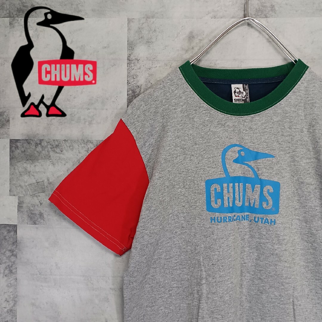 CHUMS(チャムス)のメンズTシャツ CHUMS チャムス マルチカラー M キャンプ アウトドア メンズのトップス(Tシャツ/カットソー(半袖/袖なし))の商品写真