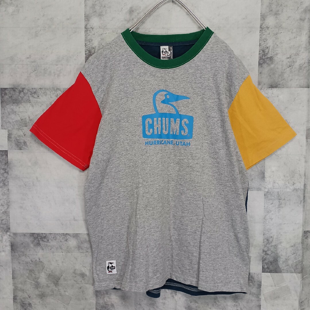 CHUMS(チャムス)のメンズTシャツ CHUMS チャムス マルチカラー M キャンプ アウトドア メンズのトップス(Tシャツ/カットソー(半袖/袖なし))の商品写真