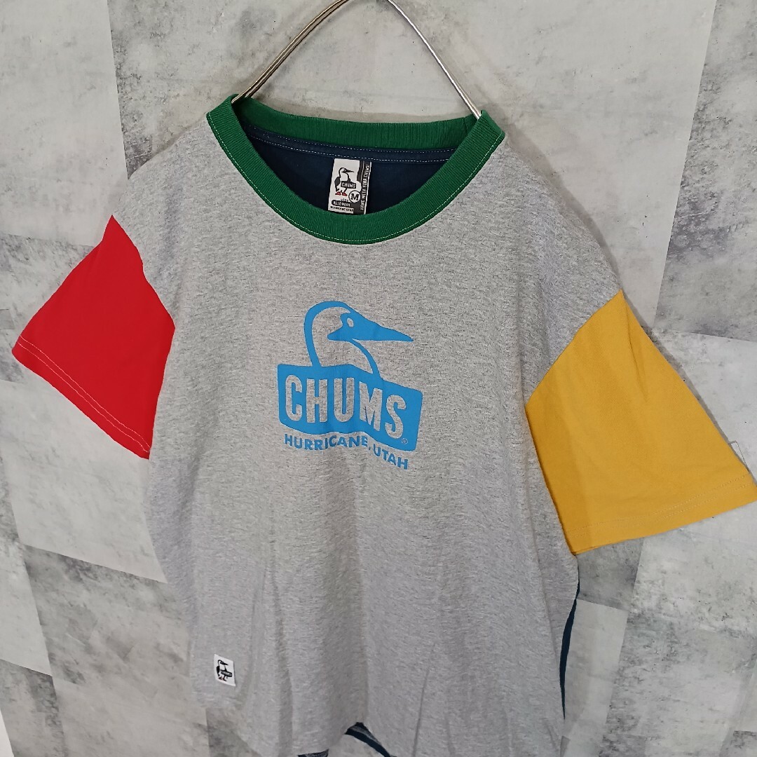 CHUMS(チャムス)のメンズTシャツ CHUMS チャムス マルチカラー M キャンプ アウトドア メンズのトップス(Tシャツ/カットソー(半袖/袖なし))の商品写真