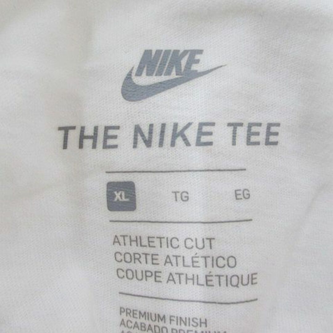 NIKE 半袖 カットソー Tシャツ XL 白系 ホワイト ロゴ プリント