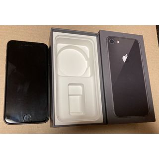 アイフォーン(iPhone)のSIMフリー iPhone8 SpaceGray 64GB スペースグレー　(スマートフォン本体)