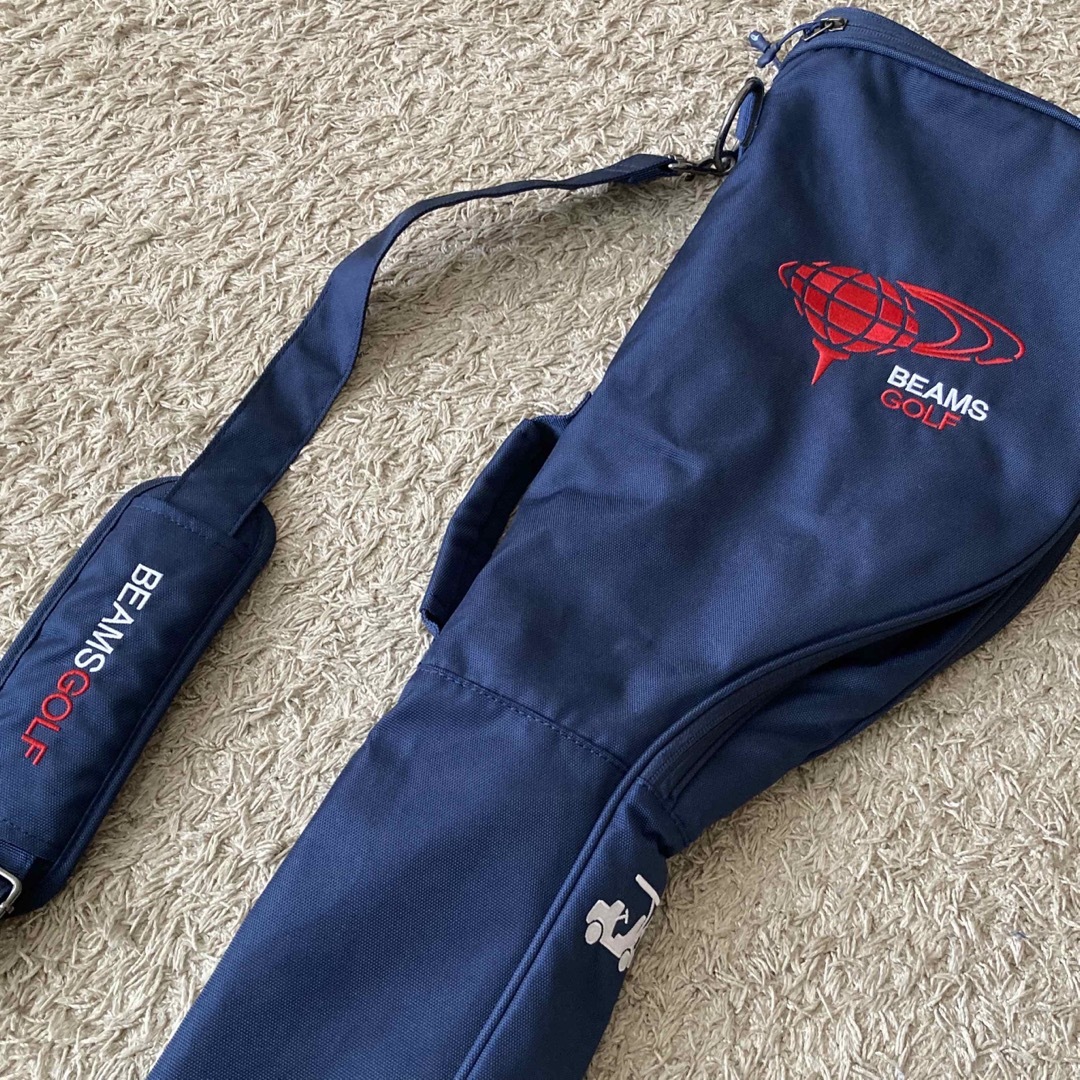 定番入荷 BEAMS GOLF クラブケース2 サンデーバック ネイビー