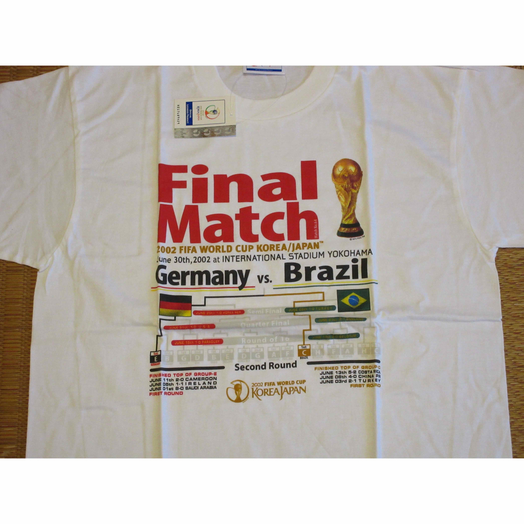 WC2002　決勝記念Tシャツ　未使用品 スポーツ/アウトドアのサッカー/フットサル(記念品/関連グッズ)の商品写真