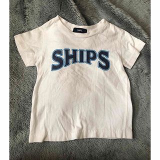 シップス(SHIPS)のships シップス　ロゴTシャツ　90センチ　白(Tシャツ/カットソー)