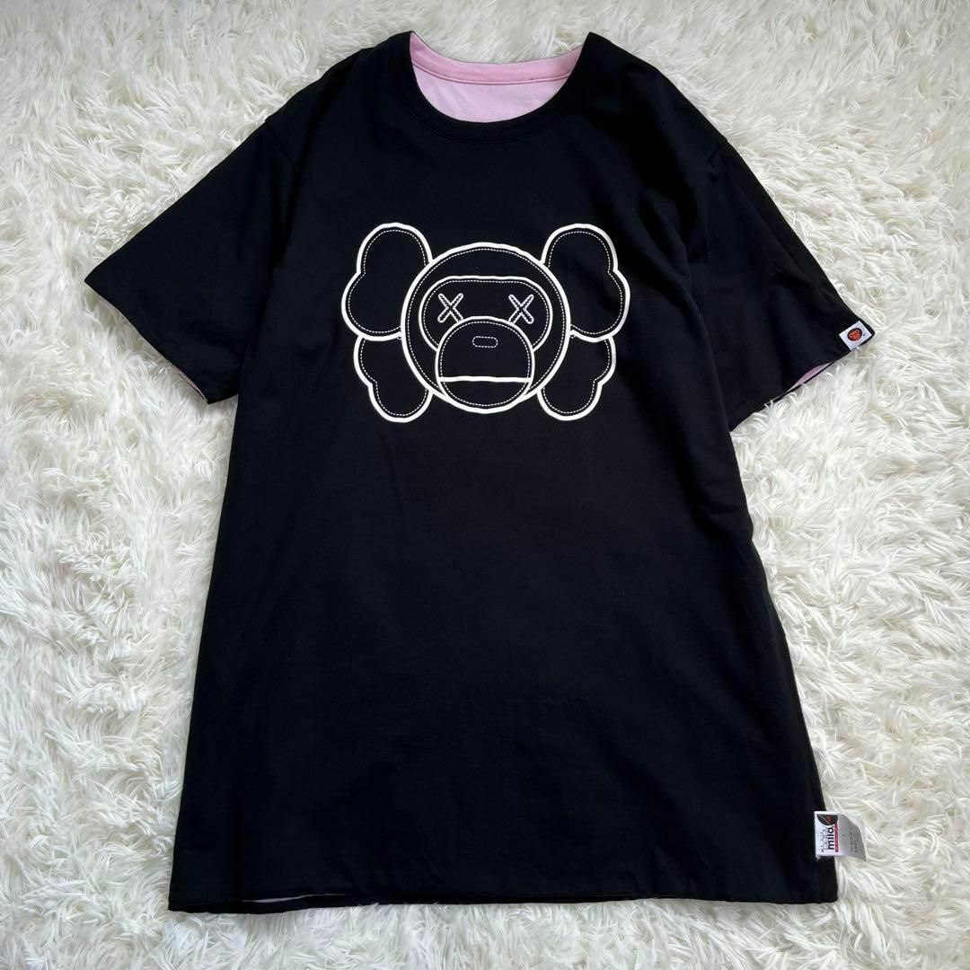 A BATHING APE - 【美品・コラボ】エイプ×KAWS Tシャツ リバーシブル ...