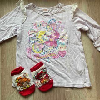 バンダイ(BANDAI)のトロピカル〜ジュプリキュア ☆長袖ロンT 靴下　2点セット(Tシャツ/カットソー)