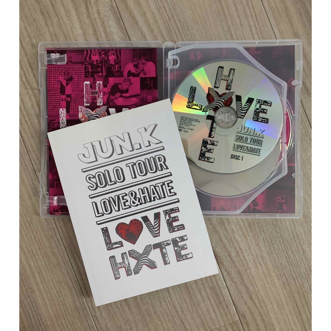 Jun．K（From　2PM）Solo　Tour“LOVE　＆　HATE”in　 エンタメ/ホビーのDVD/ブルーレイ(ミュージック)の商品写真