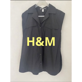 エイチアンドエム(H&M)の【お値下げしました】H&M エイチアンドエム　ノースリーブシャツ(シャツ/ブラウス(半袖/袖なし))